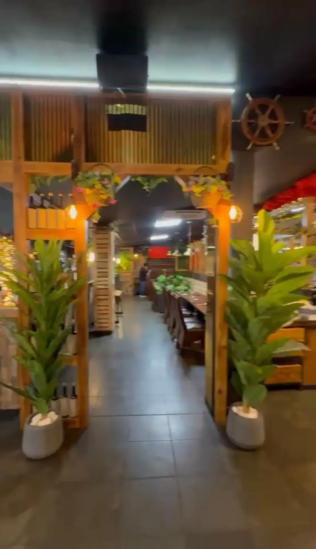 Wooden archway entrance