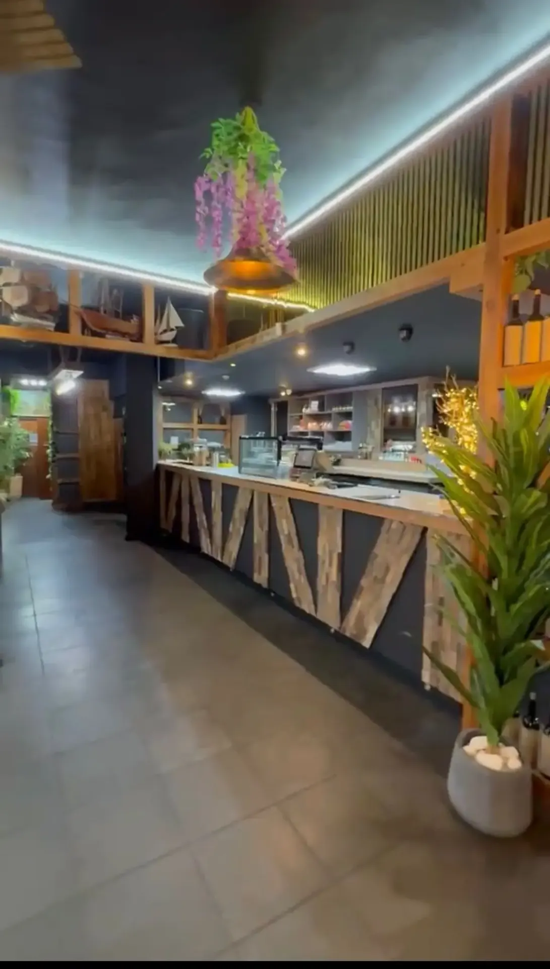 Counter and bar area